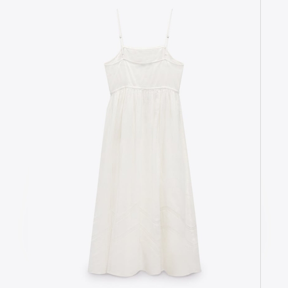 ZARA LIMITED EDITION EMBROIDERED LINEN BLEND DRESS - Picture 7 of 10